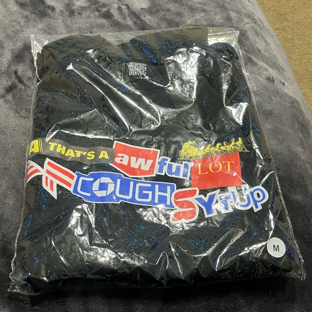 That’s a awful lot of cough syrup t shirt M men